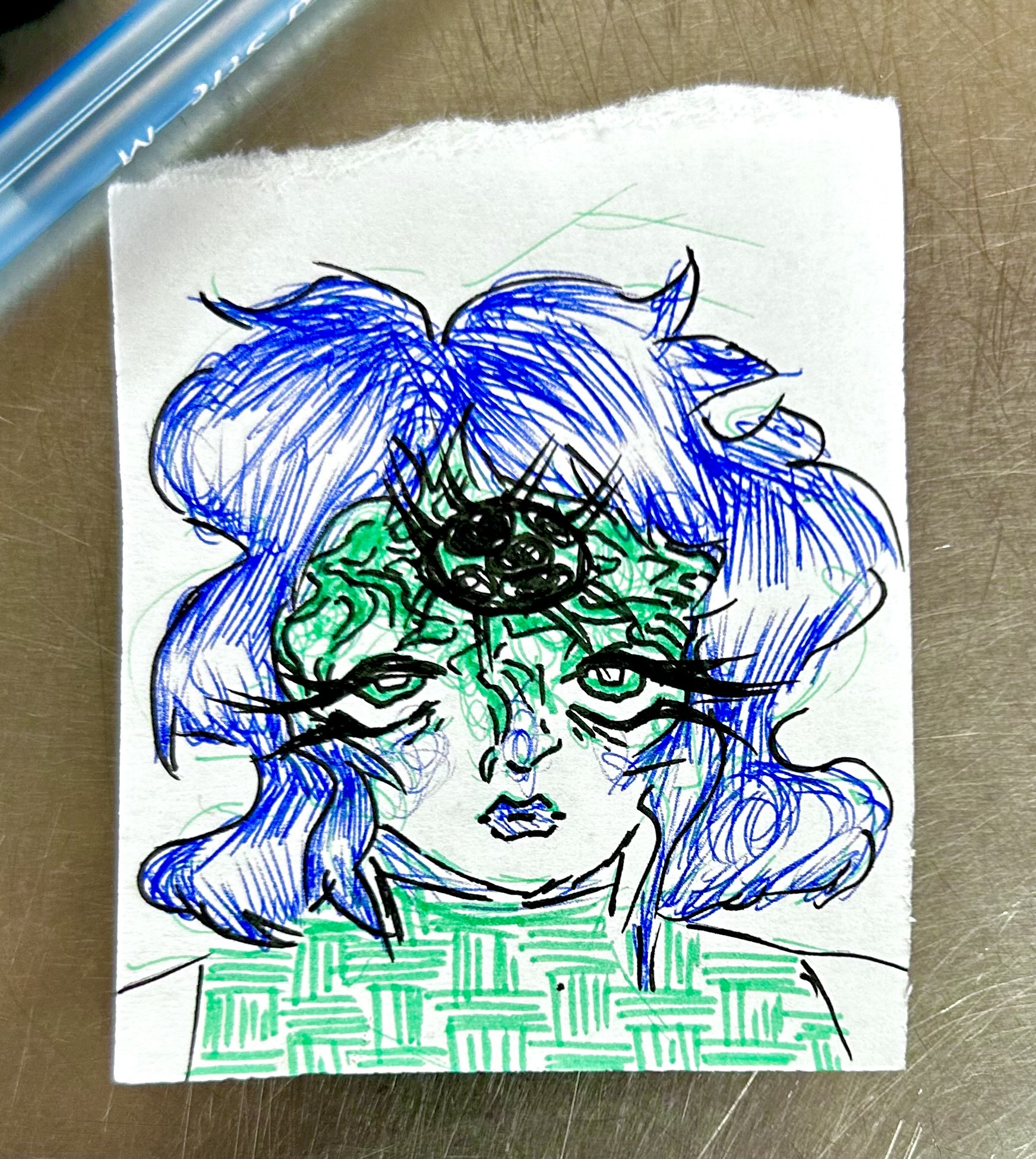 doodle i did of her at work